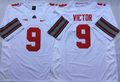 Men's Ohio State Buckeyes Binjimen Victor White Player Game Jersey