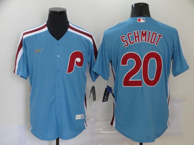 Men's Philadelphia Phillies Mike Schmidt Blue Replica Baseball Jersey