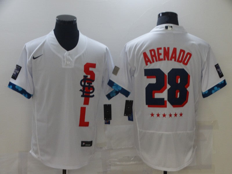 Men's St. Louis Cardinals Nolan Arenado White All Star Player Jersey