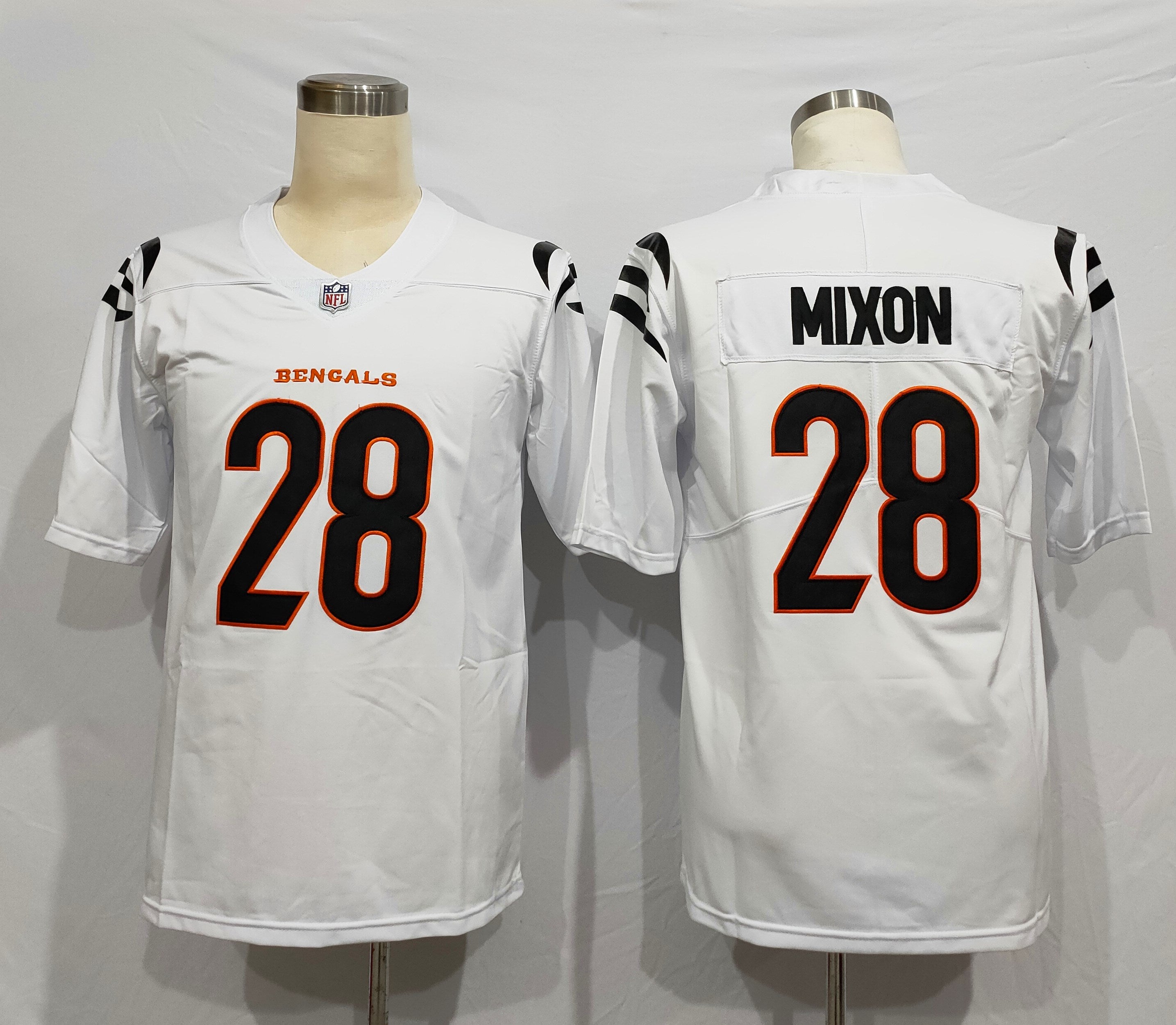Men's Cincinnati Bengals Joe Mixon White Game Jersey