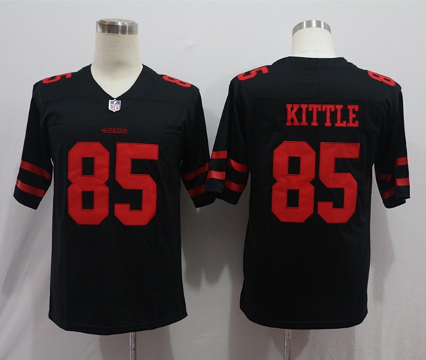 Men's San Francisco 49ers George Kittle Black Game Jersey
