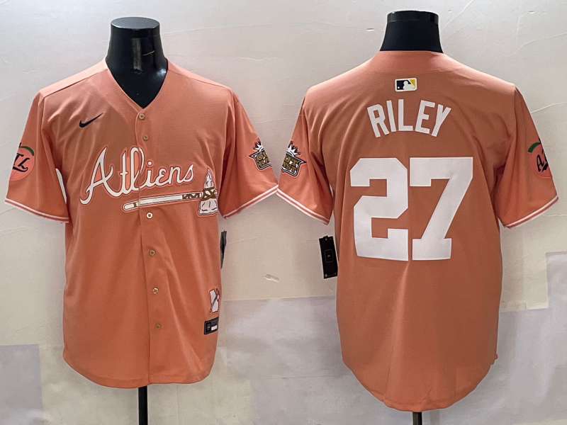 Men's Atlanta Braves Austin Riley Pink 2025 City Connect Limited Player Jersey