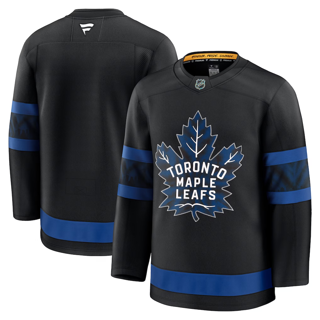 Men's Toronto Maple Leafs Fanatics Black Alternate Premium Blank Jersey