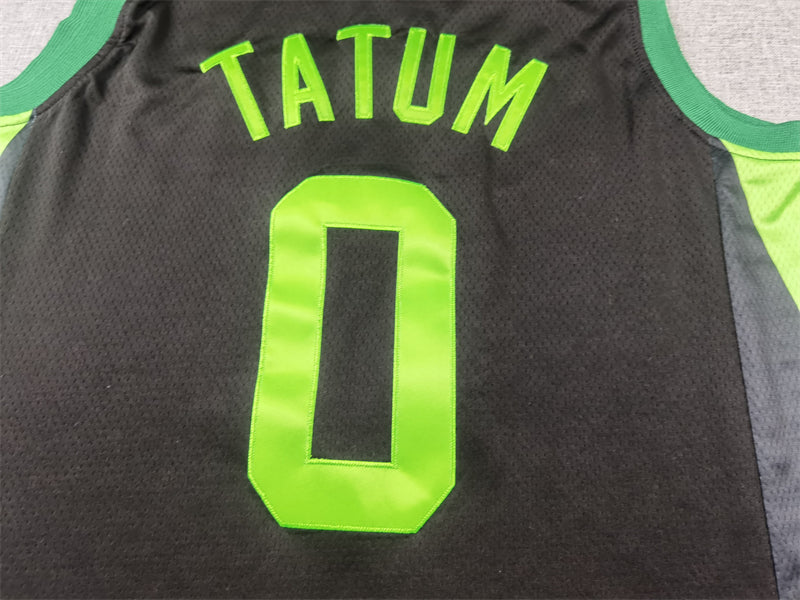 Men's Boston Celtics Jayson Tatum Black 2024/25 Swingman Player Jersey - City Edition