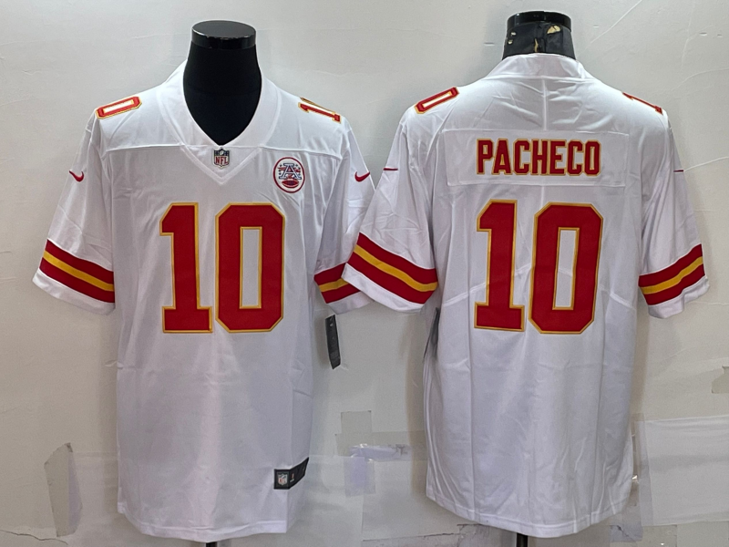 Men's Kansas City Chiefs Isiah Pacheco White Game Jersey