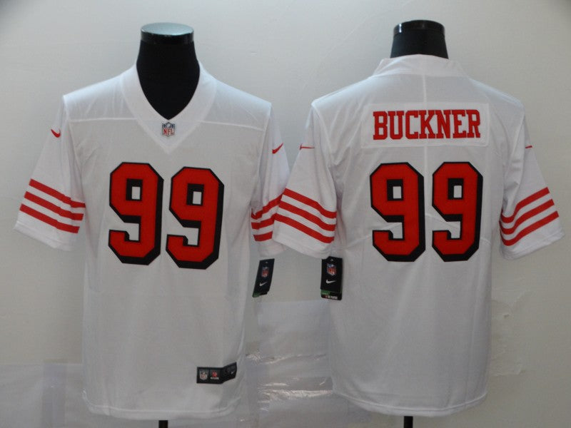Men's San Francisco 49ers DeForest Buckner White Game Jersey