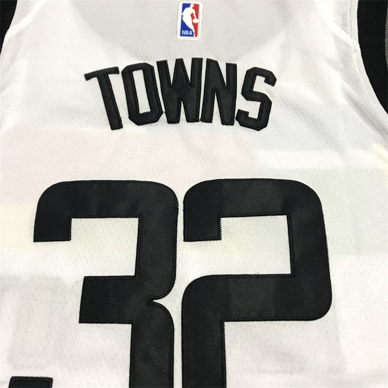 Men's Minnesota Timberwolves Karl-Anthony Towns White Swingman Jersey - City Edition