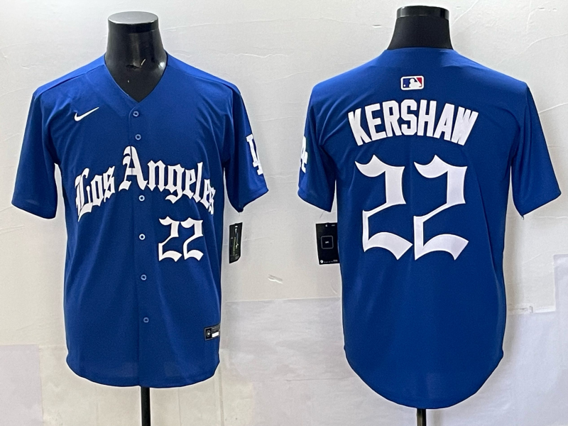Men's Los Angeles Dodgers Clayton Kershaw Royal Alternate Game Jersey