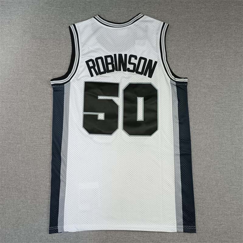 Men's San Antonio Spurs David Robinson White 1998-99 Classics Swingman Jersey