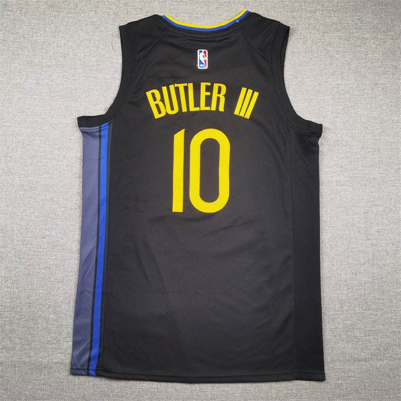 Men's Golden State Warriors Jimmy Butler Black Swingman Jersey - Statement Edition