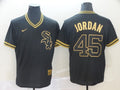 Men's Chicago White Sox Michael Jordan Black Replica Game Jersey