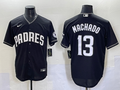 Men's San Diego Padres Manny Machado Black Lights Out Replica Jersey
