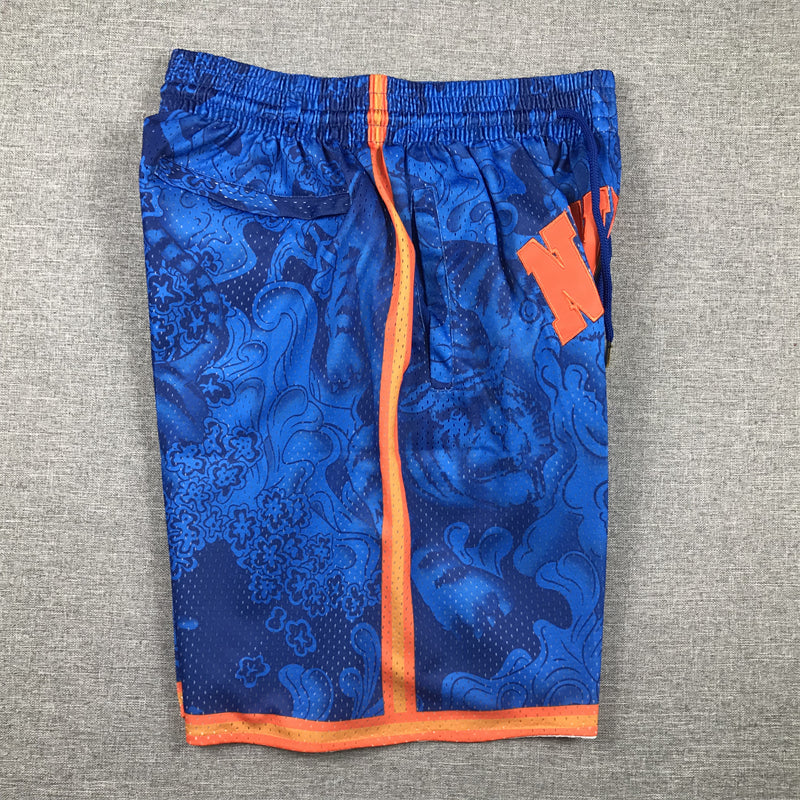 Men's New York Knicks Blue Year of the Tiger Edition Pocket Shorts