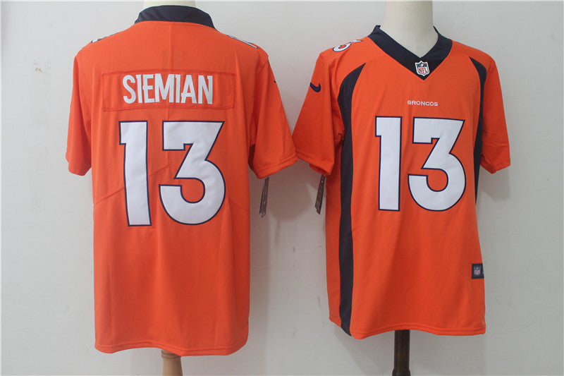 Men's Denver Broncos Trevor Siemian Orange Game Jersey