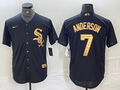 Men's Chicago White Sox Tim Anderson Black Replica Team Jersey
