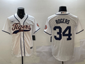 Men's Detroit Tigers Jake Rogers White Player Jersey