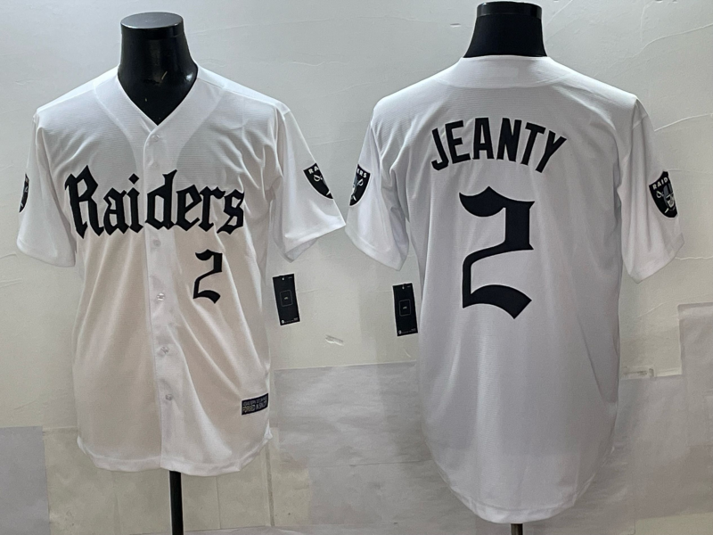 Men's Las Vegas Raiders Ashton Jeanty White Player Jersey