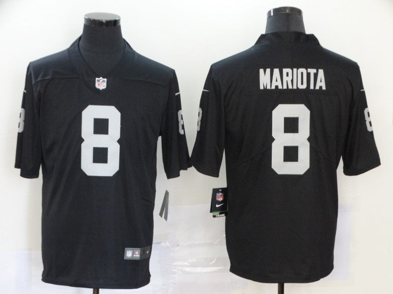 Men's Las Vegas Raiders Marcus Mariota Black Game Jersey