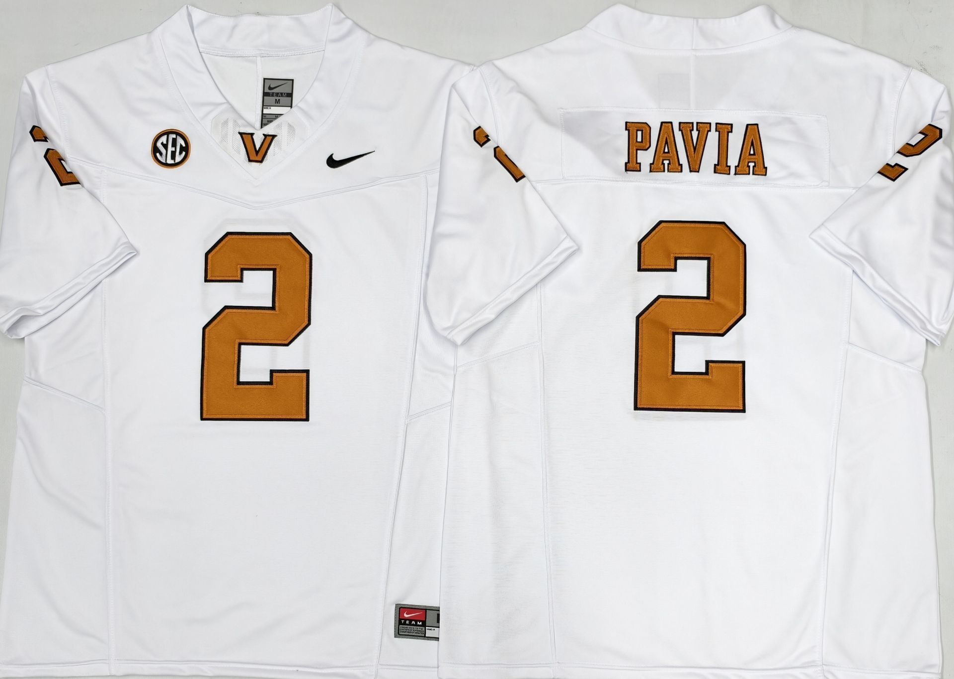 Men's Vanderbilt Commodores Diego Pavia White Player Game Jersey