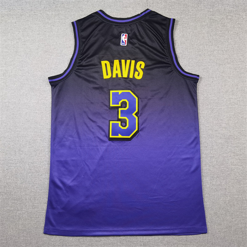 Men's Los Angeles Lakers Anthony Davis Purple 2024/25 Swingman Jersey - City Edition