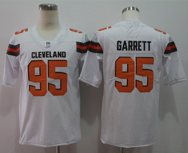 Men's Cleveland Browns Myles Garrett White Game Player Jersey
