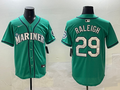 Men's Seattle Mariners Cal Raleigh Aqua Official Replica Player Jersey