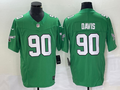 Men's Philadelphia Eagles Jordan Davis Kelly Green Game Jersey