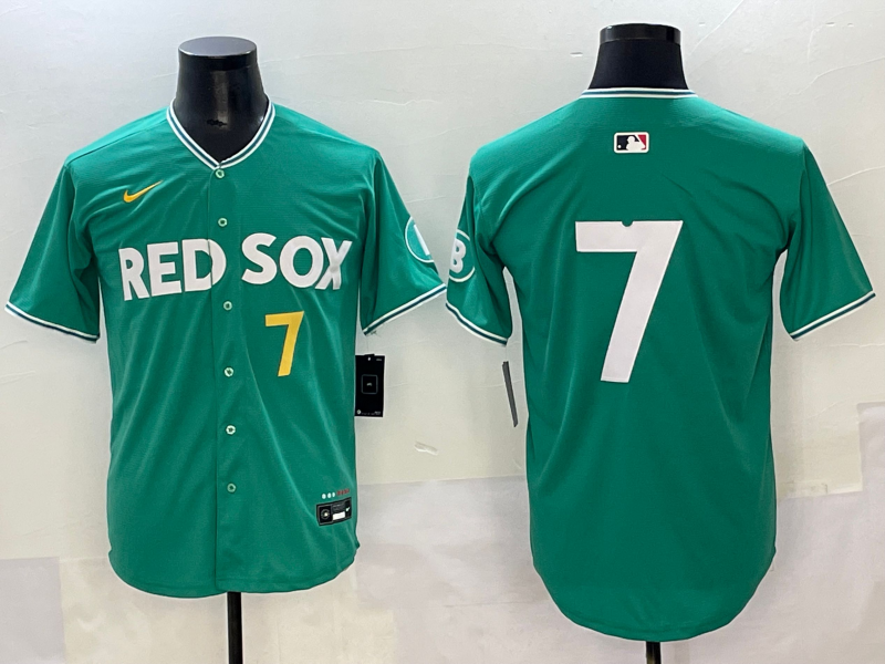 Men's Boston Red Sox Masataka Yoshida Green 2025 City Connect Limited Player Jersey