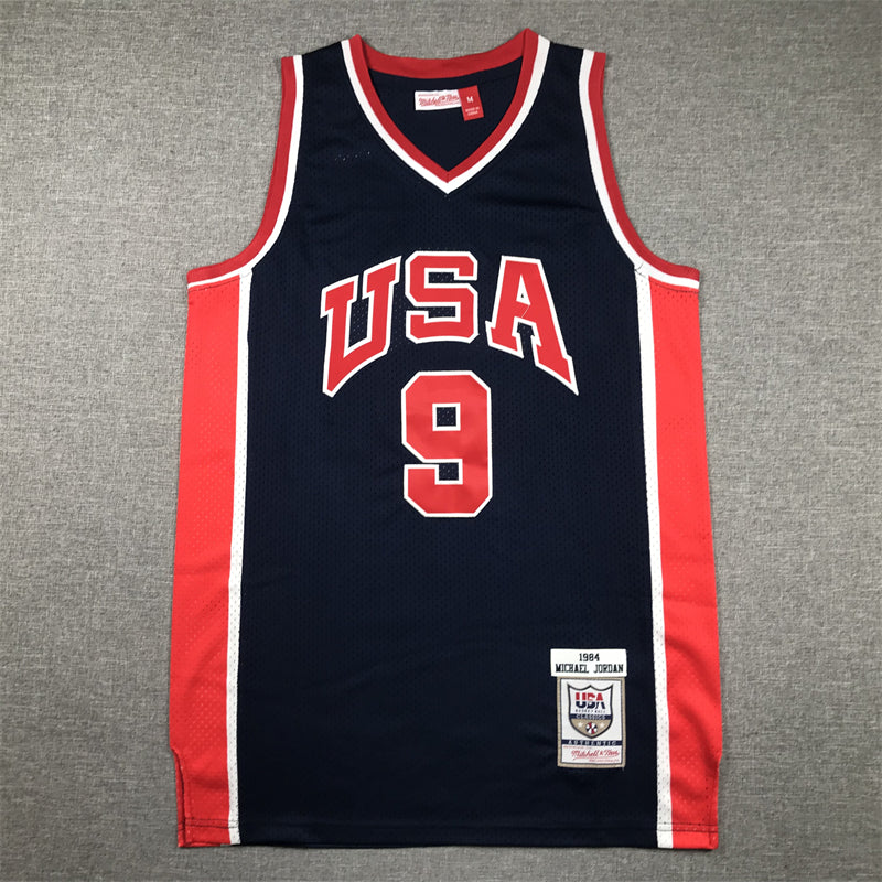Men's Michael Jordan Navy USA Dream Team Olympics Jersey