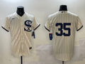 Men's Chicago White Sox Frank Thomas Cream Replica Player Jersey