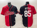 Men's San Francisco 49ers George Kittle Red/Black Game Player Jersey Joint Edition