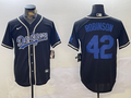 Men's Los Angeles Dodgers Jackie Robinson Black Game Player Jersey