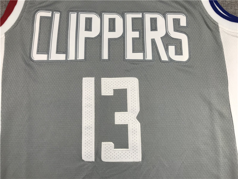 Men's LA Clippers Paul George Gray 2020/21 Swingman Jersey - Earned Edition