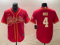 Men's Kansas City Chiefs Rashee Rice Red Player Jersey Joint Edition