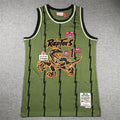 Men's Toronto Raptors Tracy McGrady Army Green 1998-99 Hardwood Classics Swingman Jersey