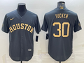 Men's Houston Astros Kyle Tucker Dark Gray Replica Player Jersey
