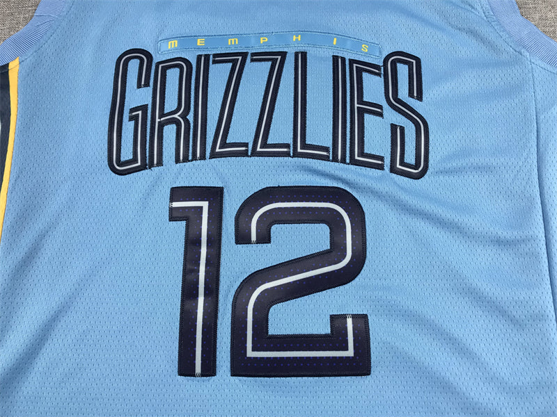 Men's Memphis Grizzlies Ja Morant Light Blue 2022/23 Statement Edition Swingman Jersey
