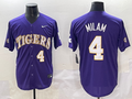 Men's LSU Tigers Steven Milam Purple Replica Player Jersey