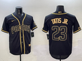 Men's San Diego Padres Fernando Tatis Jr. Black Player Stitched Jersey