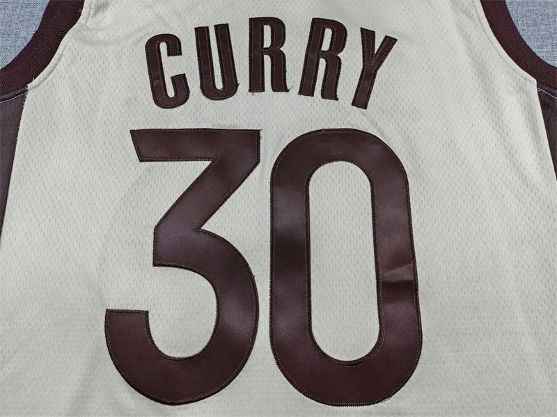 Men's Golden State Warriors Stephen Curry Tan 2025/26 Swingman Jersey - City Edition