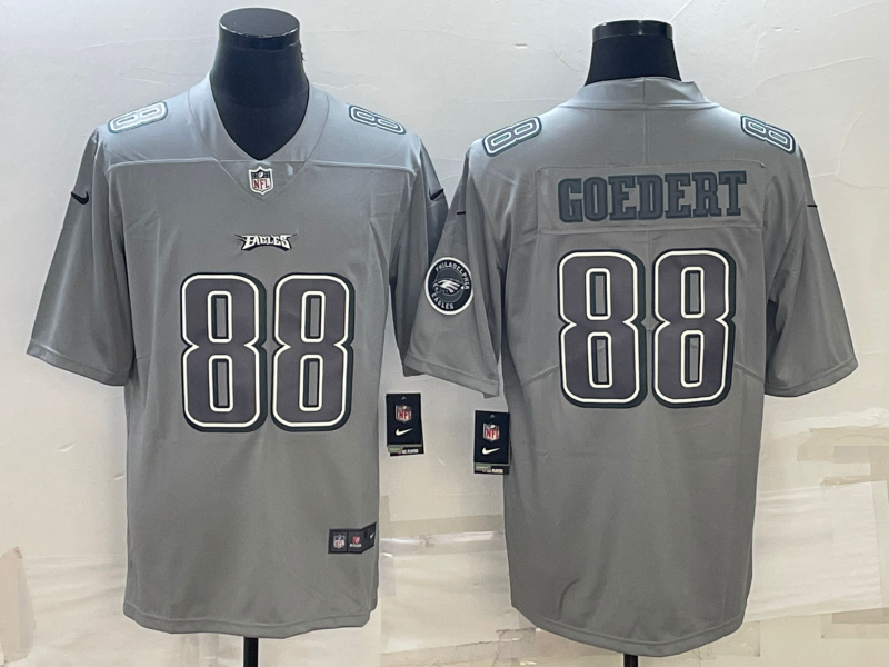Men's Philadelphia Eagles Dallas Goedert Gray Atmosphere Fashion Game Jersey