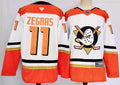 Men's Anaheim Ducks Trevor Zegras White Game jersey