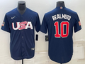 Men's 2023 World Baseball Classic J. T. Realmuto USA Navy Jersey