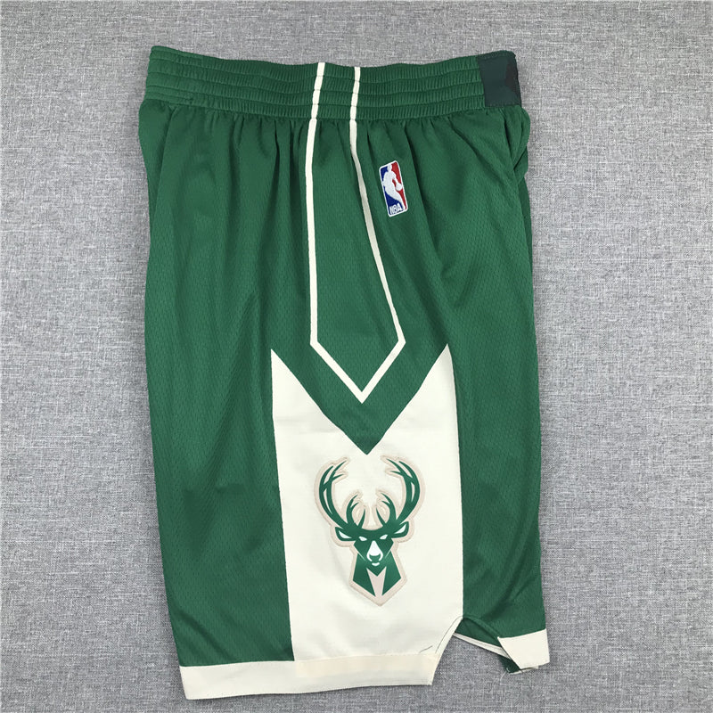 Men's Milwaukee Bucks Green Basketball Shorts