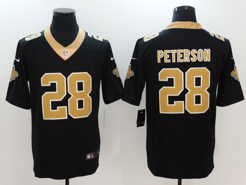 Men's New Orleans Saints Adrian Peterson Black Game Jersey
