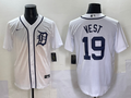 Men's Detroit Tigers Will Vest White Home Replica Player Jersey