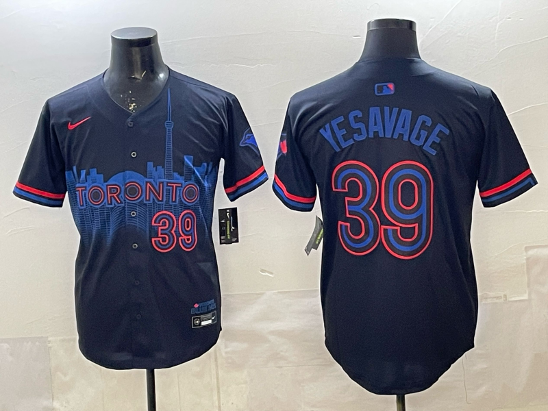 Men's Toronto Blue Jays Trey Yesavage Black 2024 City Connect Limited Player Jersey