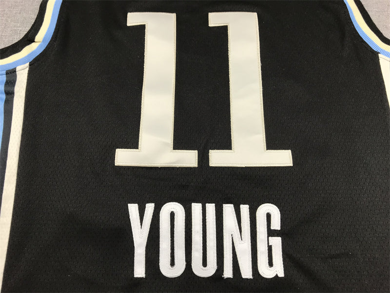 Men's Atlanta Hawks Trae Young Black 2023/24 Swingman Jersey - City Edition