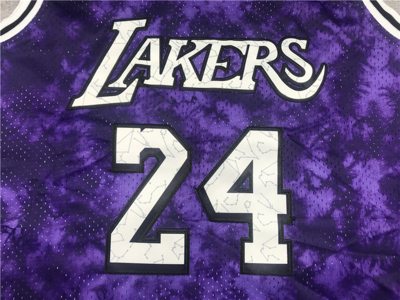 Men's Los Angeles Lakers Kobe Bryant Purple Galaxy Swingman Jersey