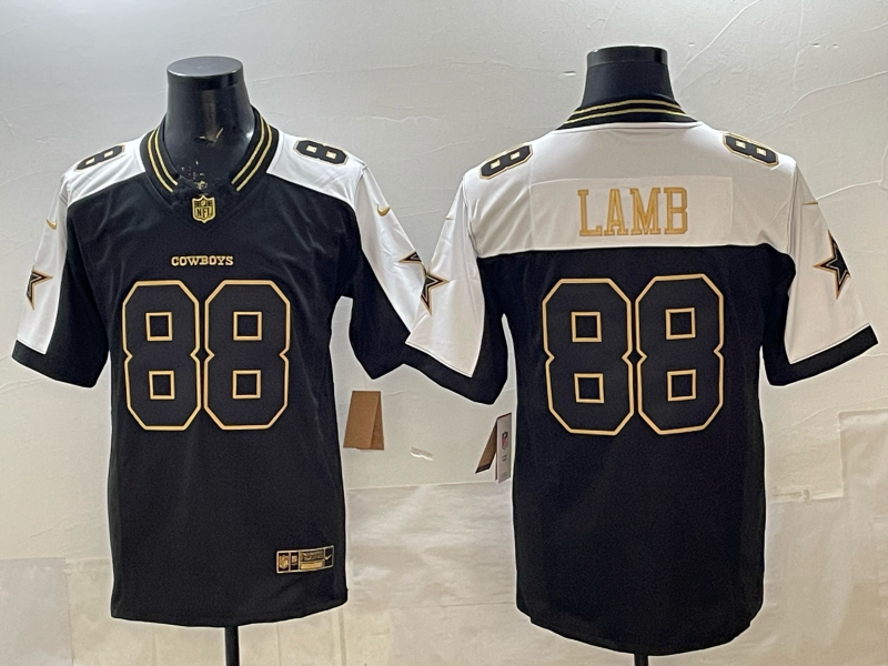 Men's Dallas Cowboys CeeDee Lamb Black Player Jersey